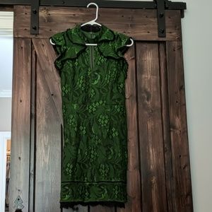 Adelyn Rae green lace cocktail dress size small